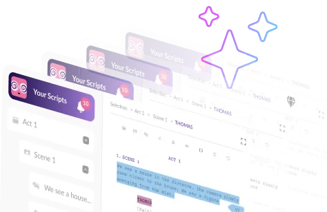 Pzaz scripts and writing interface