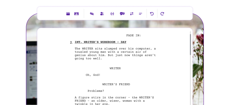 Full-screen, distraction-free writing preview