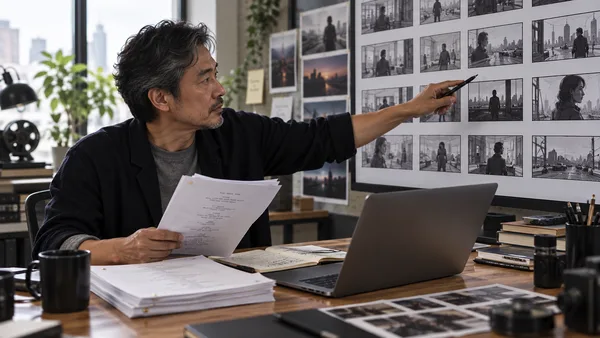 Directors using the free Pzaz script editor for screenwriting