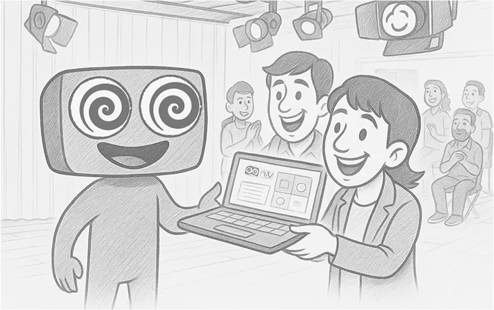 Hypno (mascot): "Let's bring Pzaz to this production!"