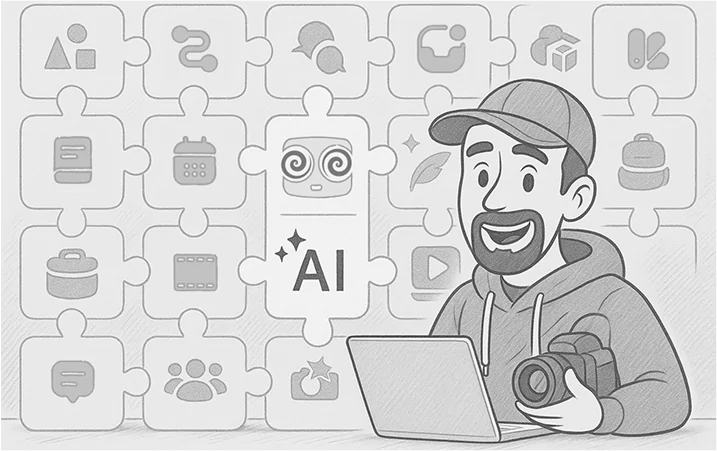 "From idea to launch, Pzaz unifies every step. No more switching tools. No more lost files. Just you and your vision—fully aligned."